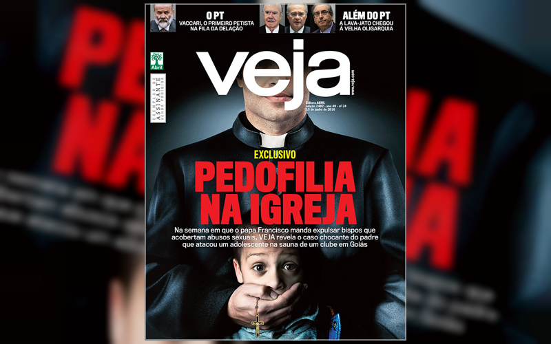 Capa irresponsável da revista Veja